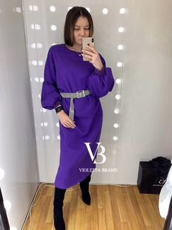 Платье тёплое oversize на флисе