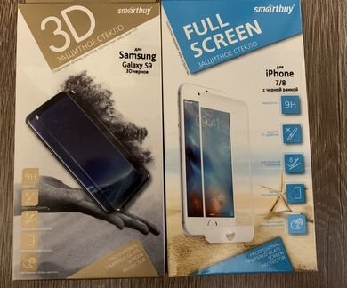 Защитное стекло на iPhone и Samsung