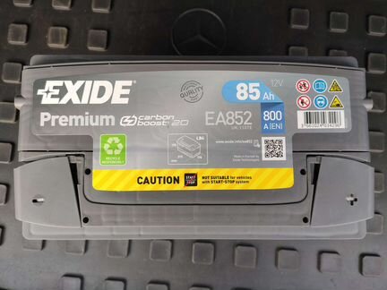 Аккумулятор exide E852 85Ah 800A