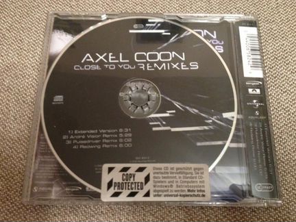 Axel Coon (ex-Scooter) - Close To You (Remixes) CD