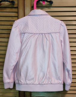 Куртка для девочки из искусственной кожи