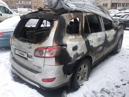 Hyundai Santa Fe 2.4 AT, 2011, битый, 130 000 км
