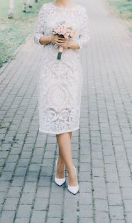 Белые туфли лодочки Evelina Khromtchenko & Ekonika