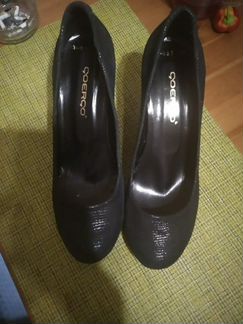 Туфли замшевые чёрные