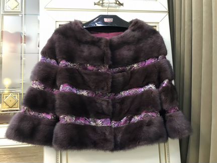 Оригинальная норковая шуба