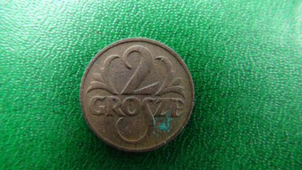 2 гроша Польша 1927 года