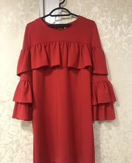 Платье красное женское