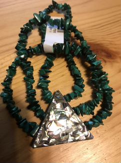 Браслет из натурального малахита