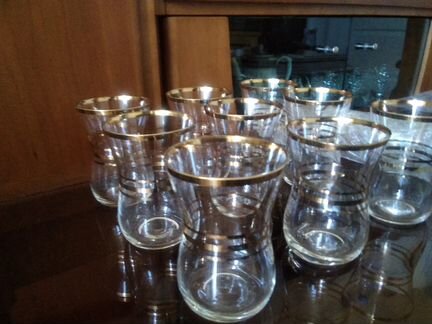 Стопки с золотом 12 шт