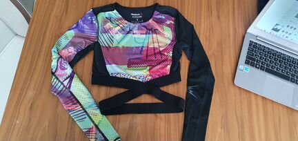 Спортивный топ с длинным рукавом