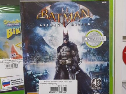 Xbox360 Batman Arkham asylum новый английская верс