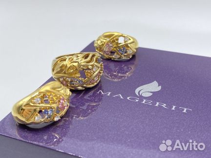 Magerit кольцо и серьги с бриллиантами