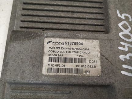 Мозги 1.3 mjtd 51875904 Fiat Doblo 2