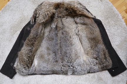 Куртка-бомбер с мехом