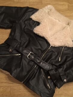 Куртка кожаная женская с мехом