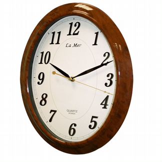 Часы настенные LA MER GD-043013 BRN черн.цифры