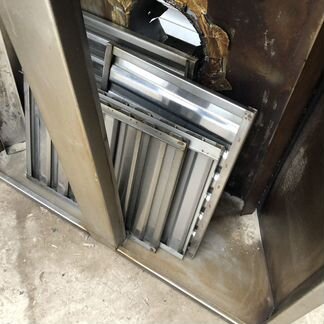 Зонт из нержавеющей стали островной 100/100/35