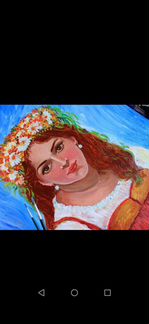 Картина Маслом Русская девушка