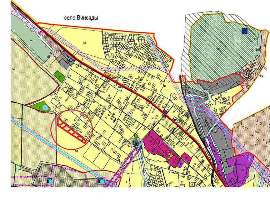 Кадастровая карта винсады