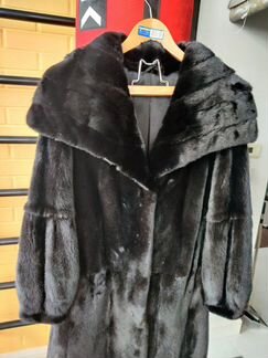 Шуба черная норка