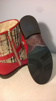 Ботинки красные туфли Missouri натуральная кожа