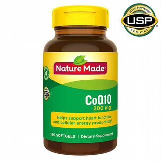 Бад Nature Made коэнзим Q10 200мг, 140шт