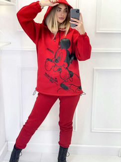 Спортивный утеплённый костюм на флисе Микки