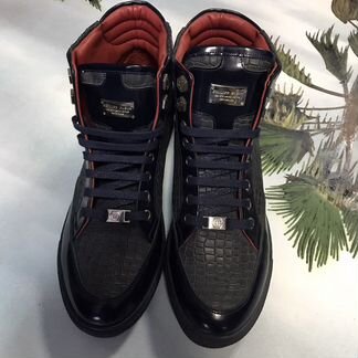 Кеды из натуральной кожи Philipp Plein