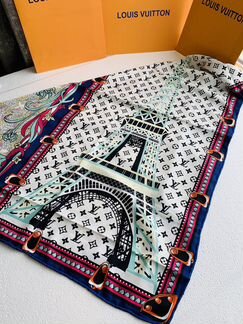 Платок louis vuitton шелковый 90/90