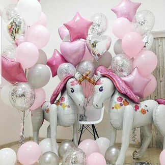 Воздушный шар единорог