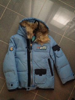 Куртка детская с мехом и капюшоном (5-6 лет)
