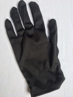 Перчатки черные тканевые