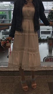 Платье белое хлопок