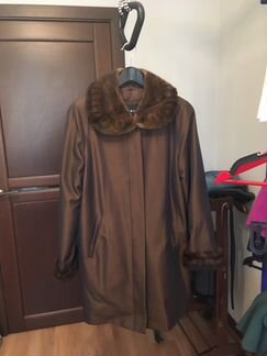 Полупальто на кроличьем меху