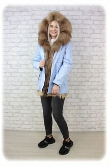 Парка с натуральным мехом
