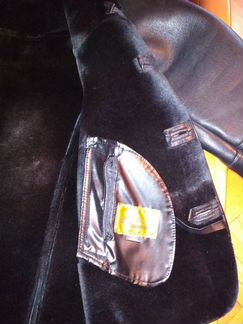 Дубленка натуральная чёрная