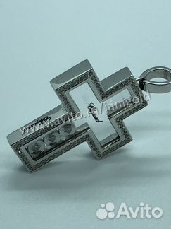 Золотой крест с бриллиантами Шопард