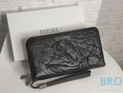 Мужской кожаный клатч Diesel