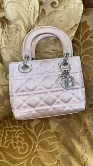 Сумка lady dior mini оригинал вечерняя с кристалам
