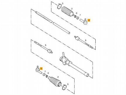 Рулевой наконечник Opel Agila Suzuki Wagon R+