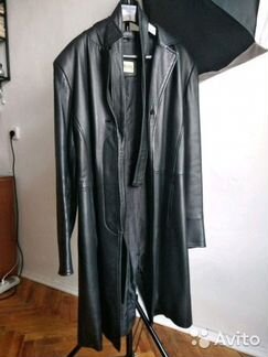 Кожаный плащ 