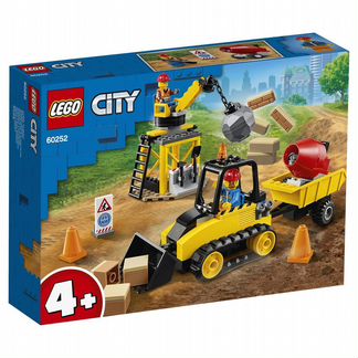 Конструктор Lego City, Great Vehicles Строительный бульдозер (60252)