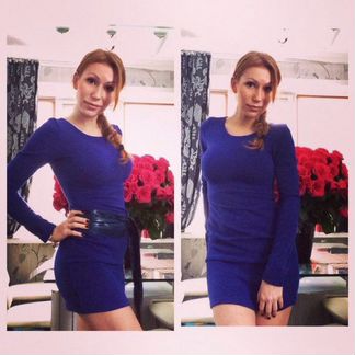 Платье синее и Бордо