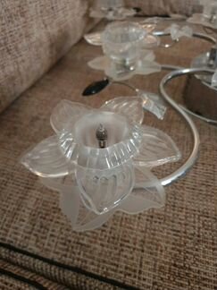 Люстра с цветами с пультом