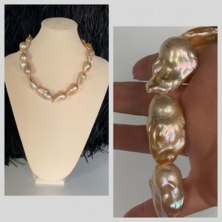 Ожерелье из барочного океанического жемчуга Колье