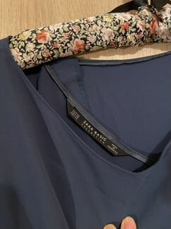 Комбинезон Zara с разрезом на спине цвета морской