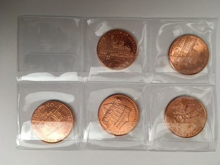 США набор из 5 монет д.р. Линкольн