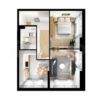 2-к квартира, 52.4 м², 14/32 эт.