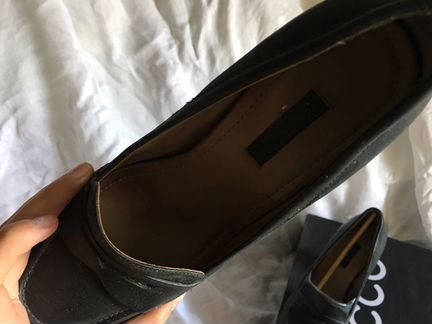 Кожаные туфли на каблуке Ecco