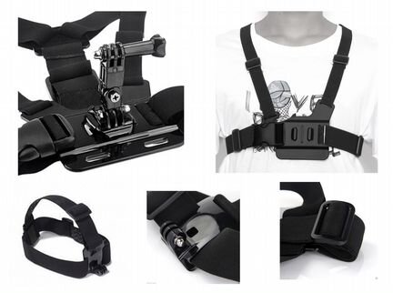 Крепление на грудь + крепление на голову GoPro